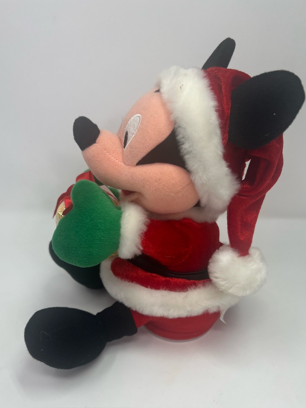 Disney Santa Mickey Mouse Musical Animated Plush Light Up Christmas Present